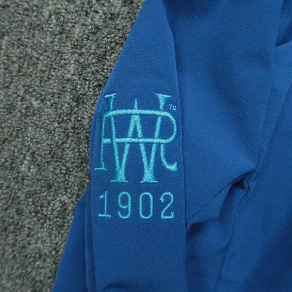 Redvanly Jacket Men Small Blue Dewitt Full Zip Pockets Hooded Weber Ranch‎ Vodka